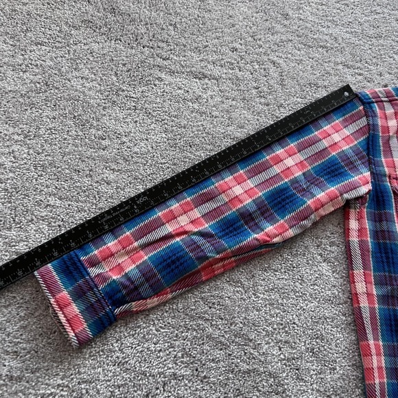 Outerknown Blanket Shirt Plaid Flannel Shacket Button Up Mens Medium - Picture 13 of 14
